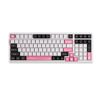 Klawiatura mechaniczna VGN V98Pro V3 Daiyu Switch Biało-Różowy