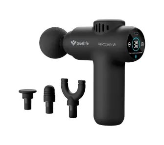 Pistolet do masażu TrueLife RelaxGun G1 4 nakładki 3200obr/min 3h