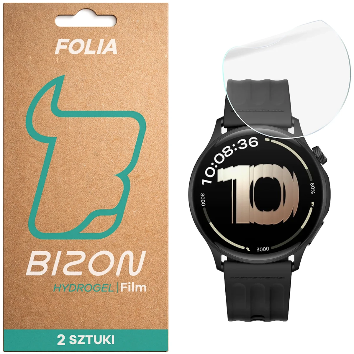 Folia hydrożelowa Bizon Watch Film Hydrogel do OnePlus Watch Lite 45 mm / Oppo Watch S 45 mm