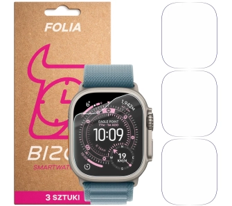 Folia hydrożelowa Bizon Watch Film HydroFlex do Apple Watch Ultra 3 / 2 / 1 (49 mm)