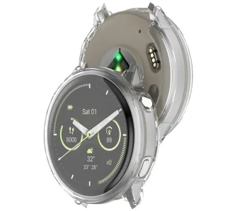 Etui Bizon Case Watch Felipe do Garmin Venu 4 45 mm Przeźroczysty