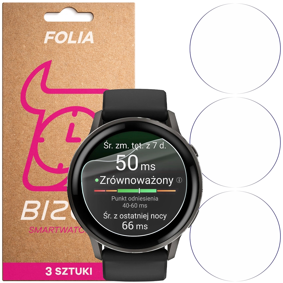 Folia hydrożelowa Bizon Watch Film HydroFlex do Garmin Venu 4 41 mm