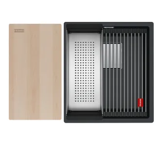 Zlewozmywak Franke Kanon KNG PRO 110-37 Granitowy Czarny mat