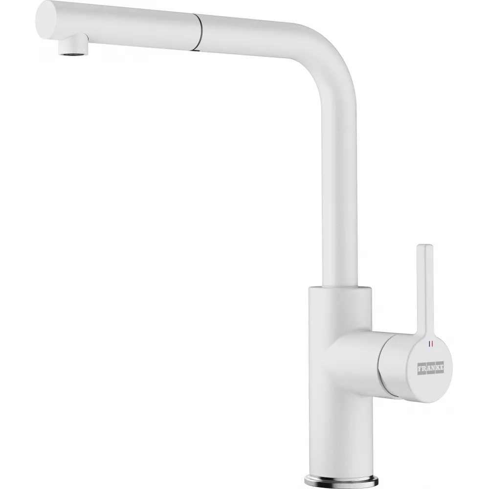 Bateria Franke Urban 2.0 L pull-out Biały polarny Mosiądz