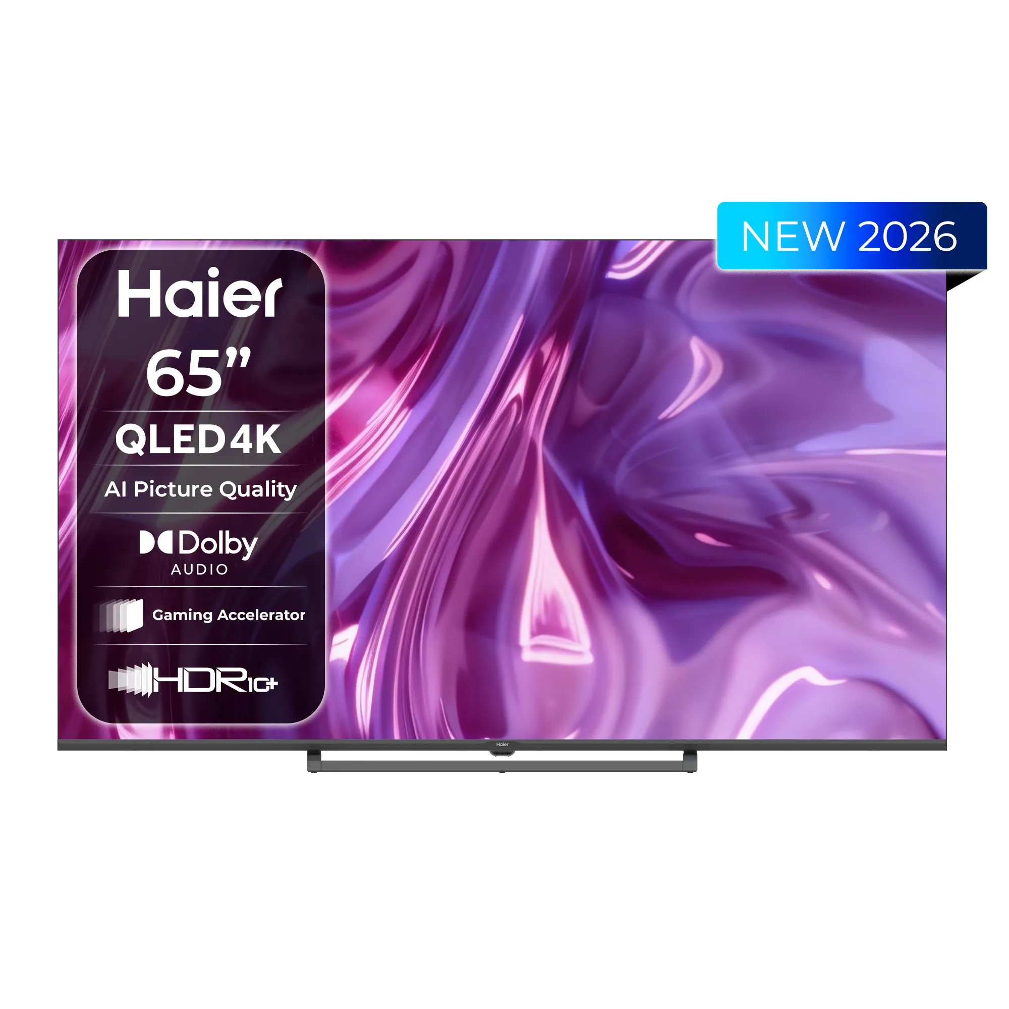 Telewizor Haier H65S80GUX 65" QLED 4K Google TV Funkcje AI Dolby Vision Dolby Audio HDMI 2.1 DVB-T2