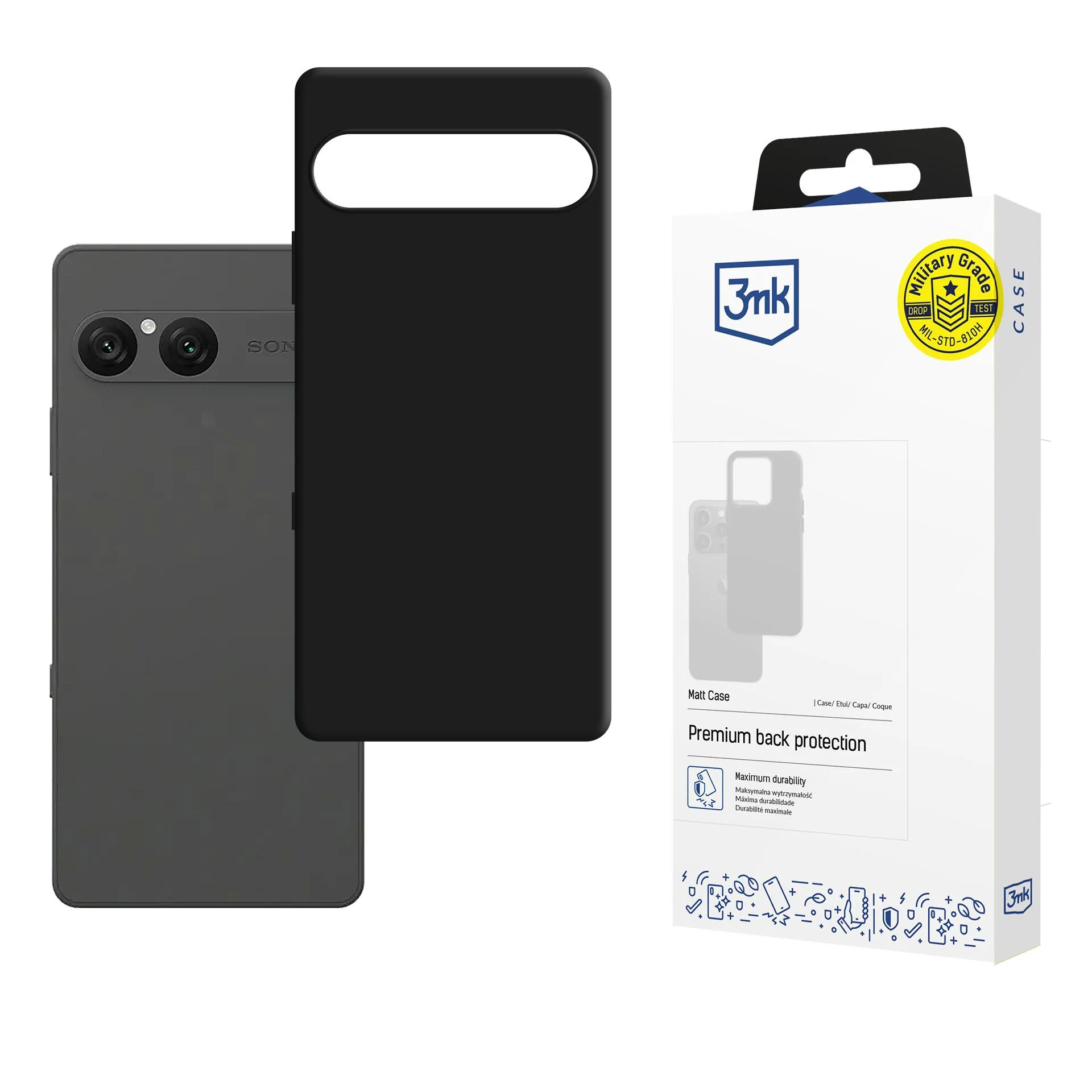Etui 3mk Matt Case do Sony Xperia 10 VII Czarny