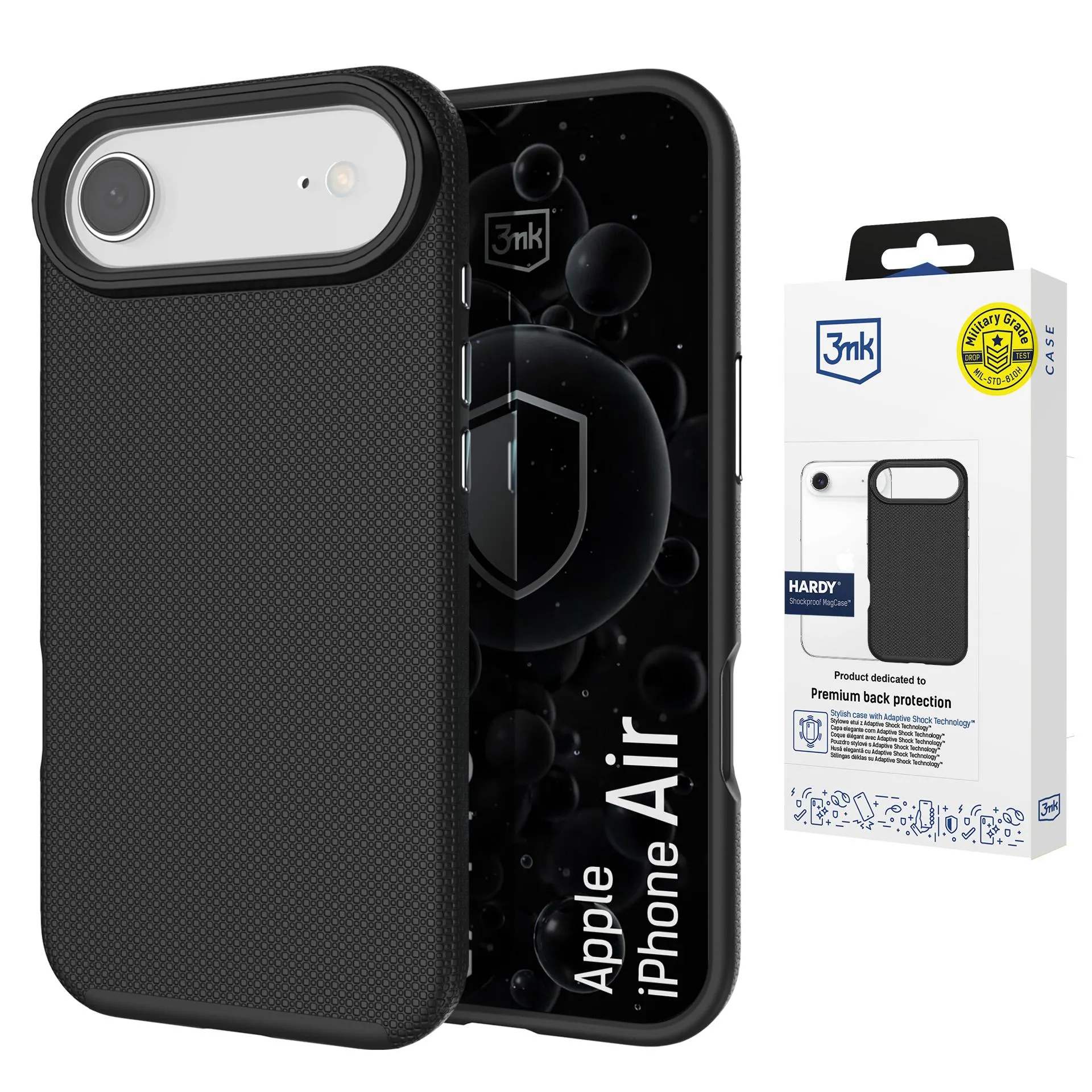 Etui 3mk Hardy Shockproof MagCase do iPhone Air Czarny