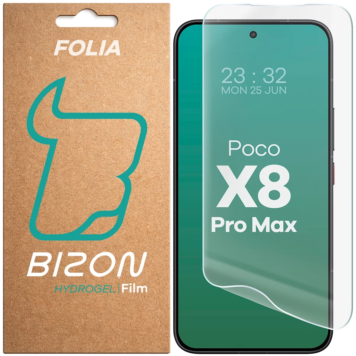 Folia hydrożelowa Bizon na ekran Film Hydrogel Front do Xiaomi POCO X8 Pro Max