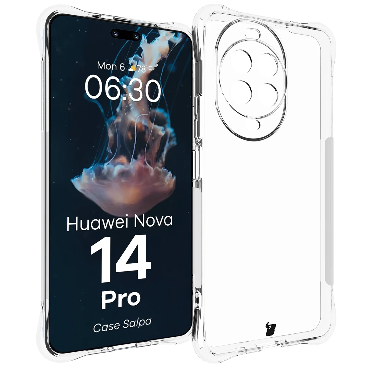 Etui Bizon Case Salpa do Huawei nova 14 Pro Przezroczysty