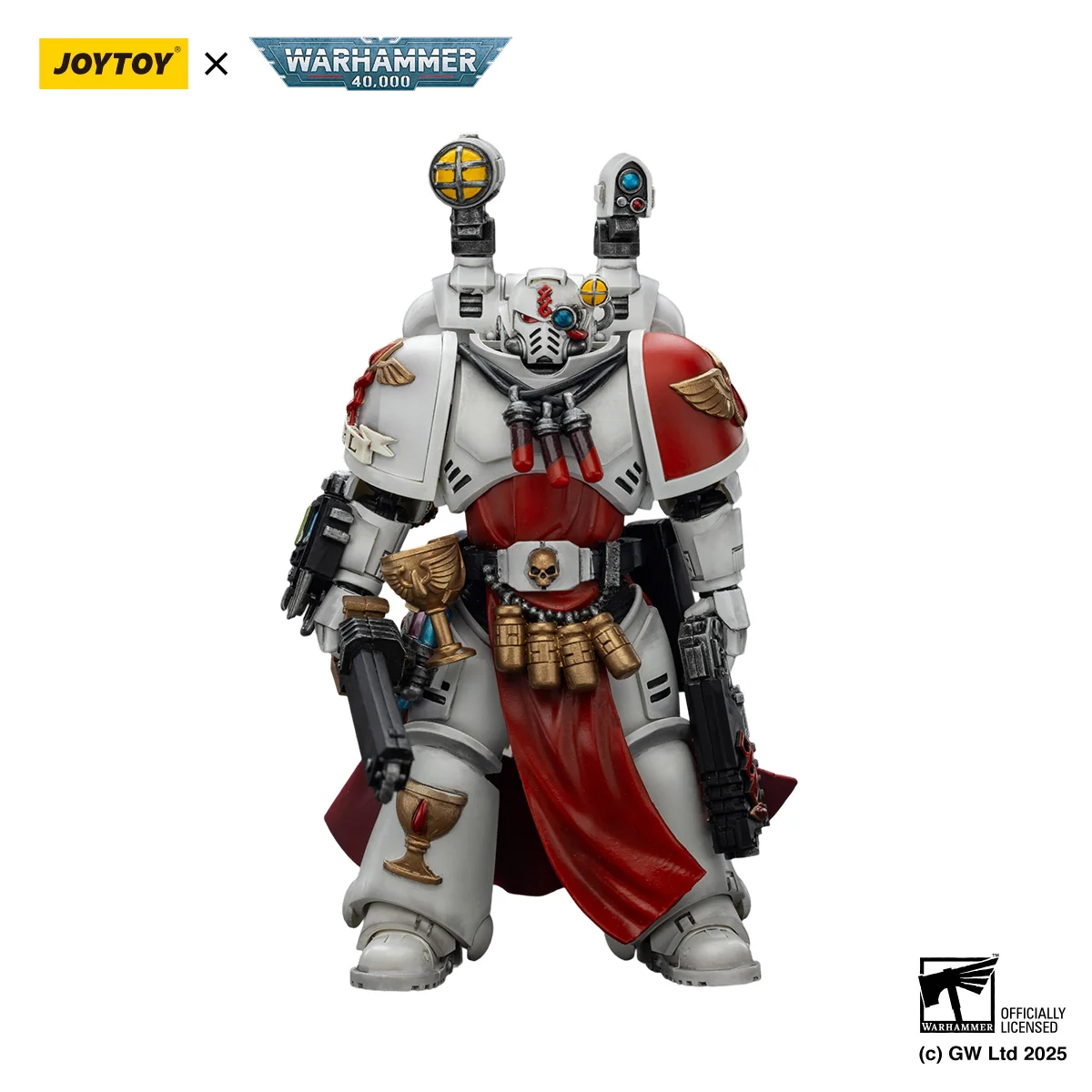 Figurka Joy Toy Warhammer 40k Blood Angels Sanguinary Priest with Heavy Bolt Pistol Chainsword and Narthecium