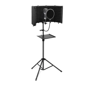 Mikrofon Musicmate MM-450 StudioMaster Pro z ekranem akustycznym Dynamiczny Przewodowy Srebrny