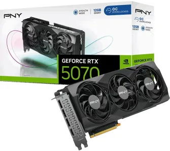 Karta graficzna PNY GeForce RTX 5070 Overclocked Triple Fan 12GB GDDR7 192bit DLSS 4