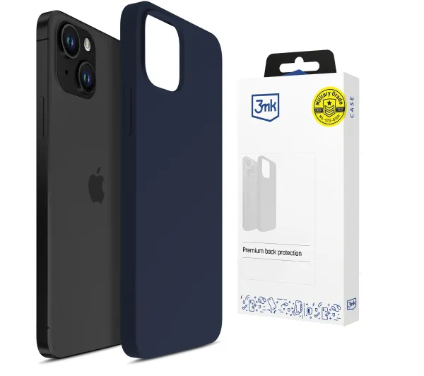 3mk Hardy Mellow Case do iPhone 15 Plus Granatowy