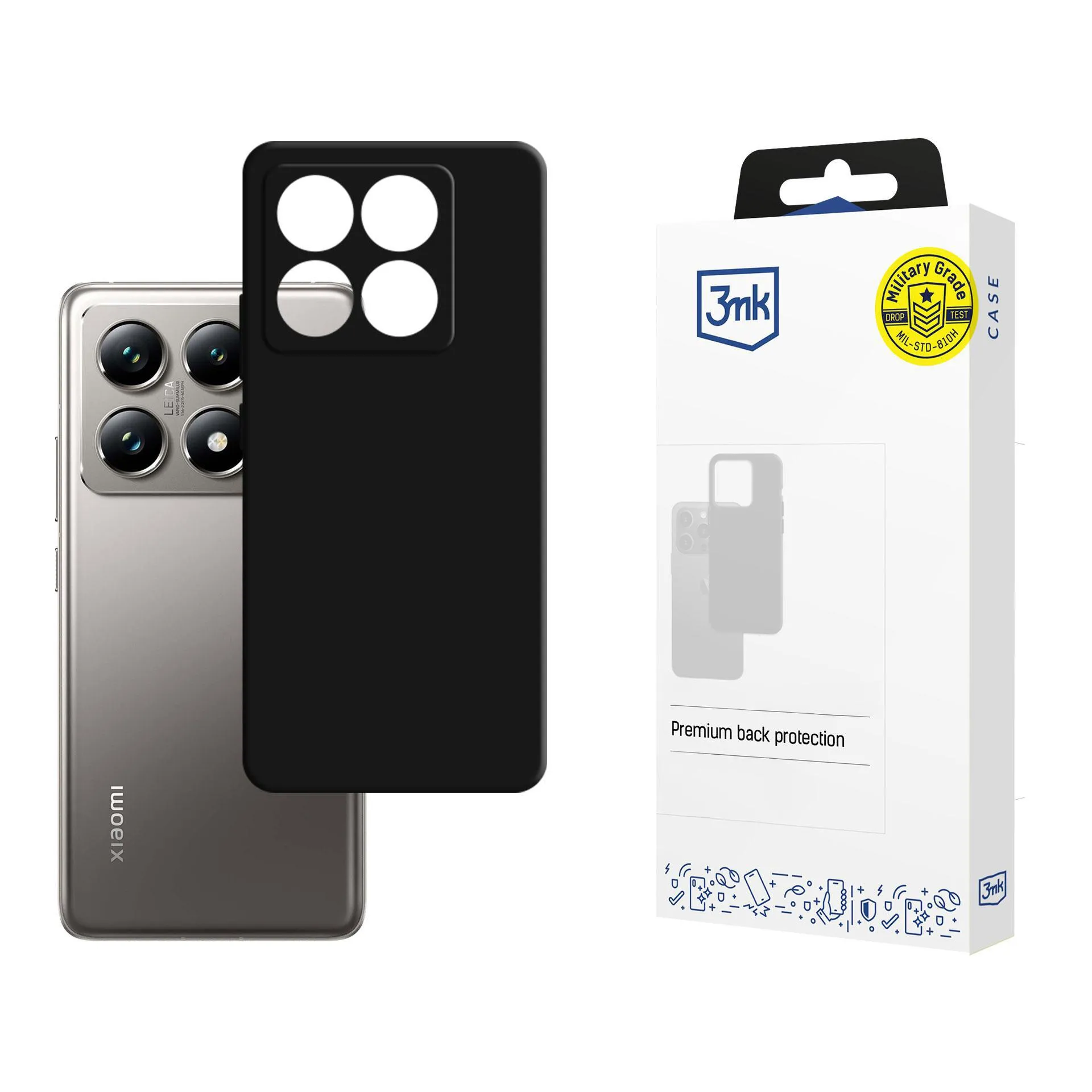 Etui 3mk Hardy Mellow Case do Xiaomi 14T Pro Czarny