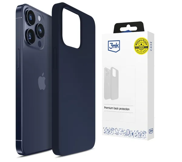 3mk Hardy Mellow Case do iPhone 15 Pro Granatowy