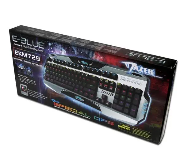 E-BLUE Mazer Mechanical 729 Czarno-srebrny