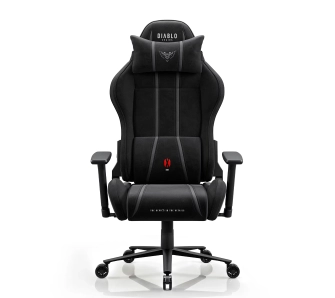 Fotel Diablo Chairs X-One 2.0 Kingl Burned Black Gamingowy do 160kg Tkanina Czarny