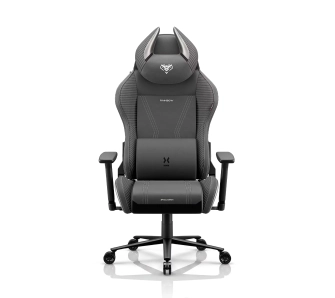 Fotel Diablo Chairs X-Horn 2.0 Normal Size Rainbow Grey Gamingowy do 140kg Tkanina Szary