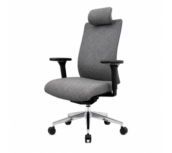 Fotel Jan Nowak VECTOR Fabric Dark Grey Biurowy do 120kg Tkanina Ciemnoszary