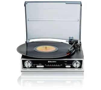 Gramofon Roadstar TTR-8634 Manualny Napęd paskowy Przedwzmacniacz Czarny