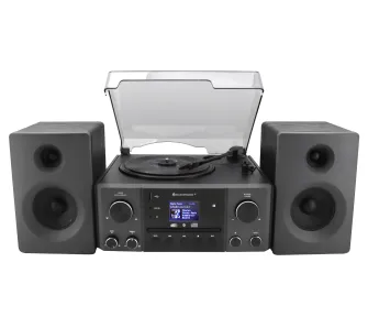 Wieża Soundmaster MCD1950SW 20W Bluetooth Radio FM DAB+ Gramofon Czarny