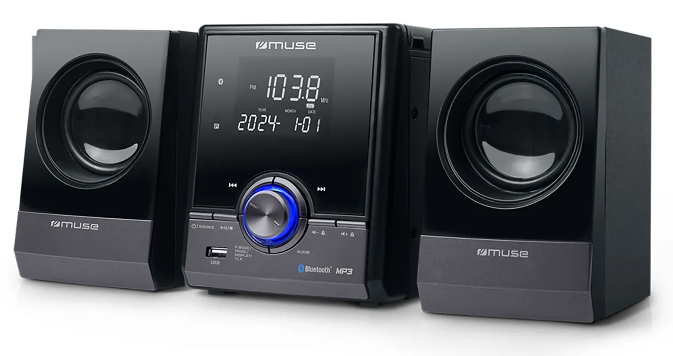 Wieża Muse M-38 BT 20W Bluetooth Radio FM Czarny