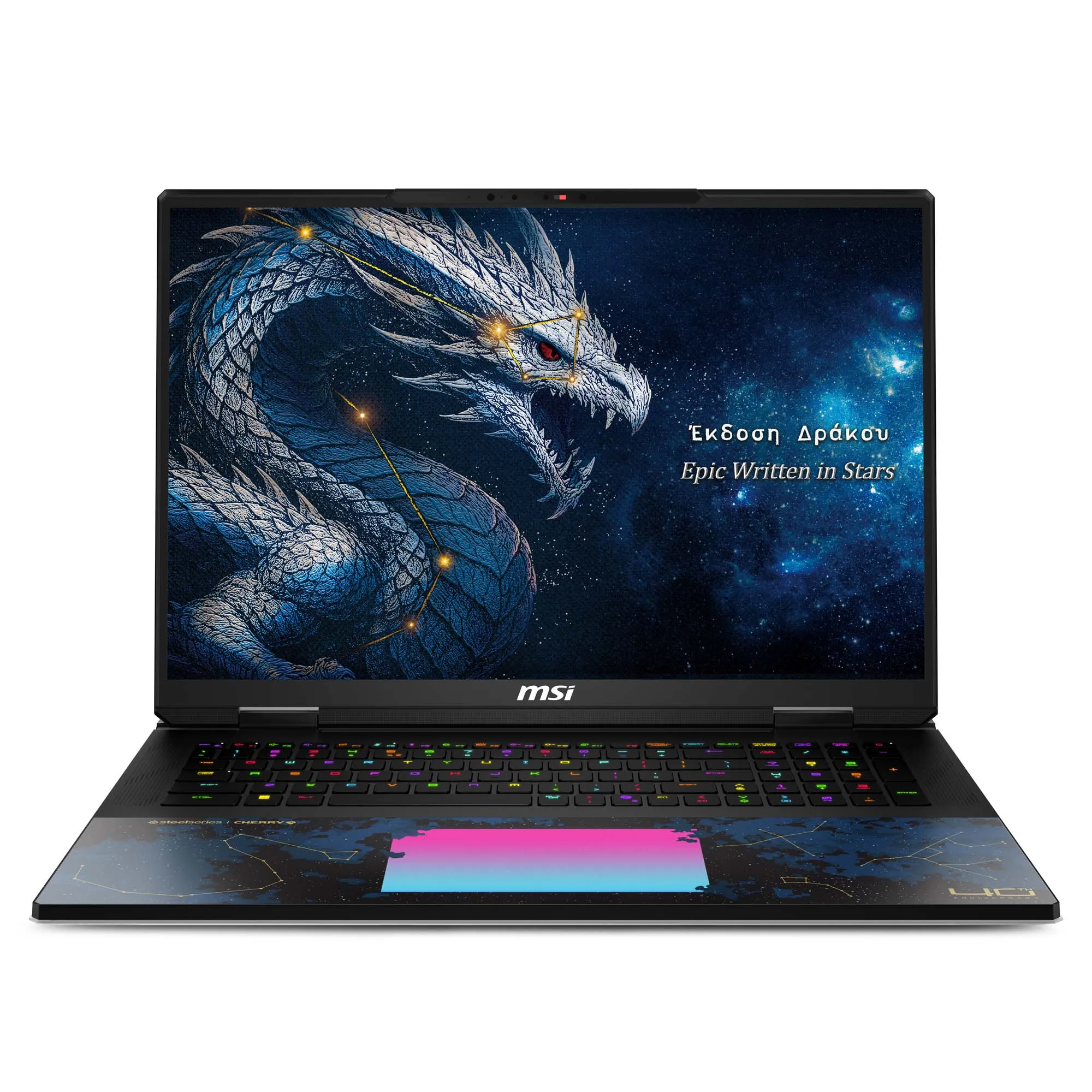 Laptop gamingowy MSI Titan 18 HX Dragon Edition Draco Epic 18"240Hz Ultra 9 290HX 96GB RAM 4TB Dysk SSD RTX5090 DLSS4 Win11 Pro Czarny AI