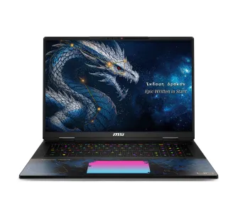 Laptop gamingowy MSI Titan 18 HX Dragon Edition Draco Epic 18"240Hz Ultra 9 290HX 96GB RAM 4TB Dysk SSD RTX5090 DLSS4 Win11 Pro Czarny AI