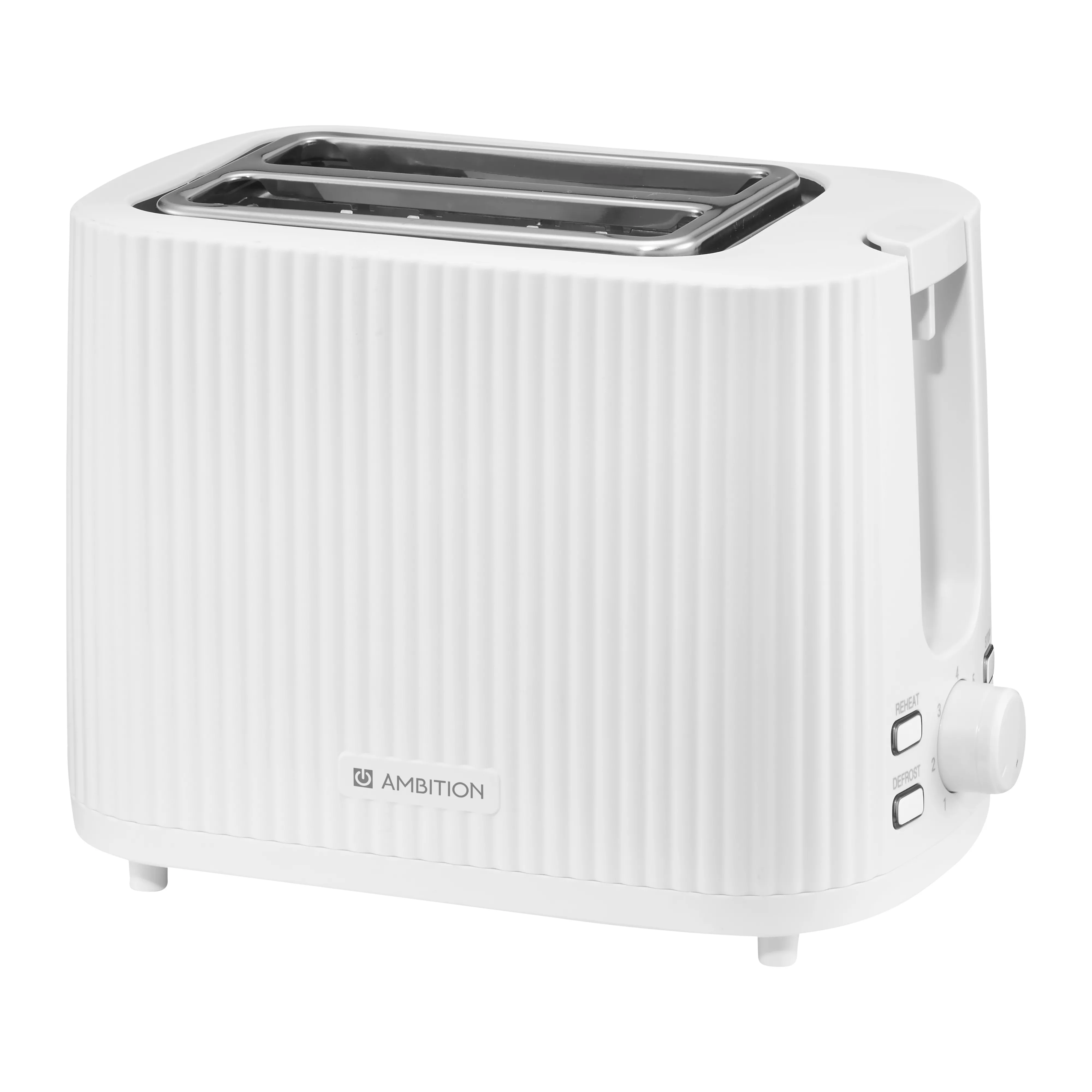 Toster Ambition Curly Rozmrażanie 930W Biały
