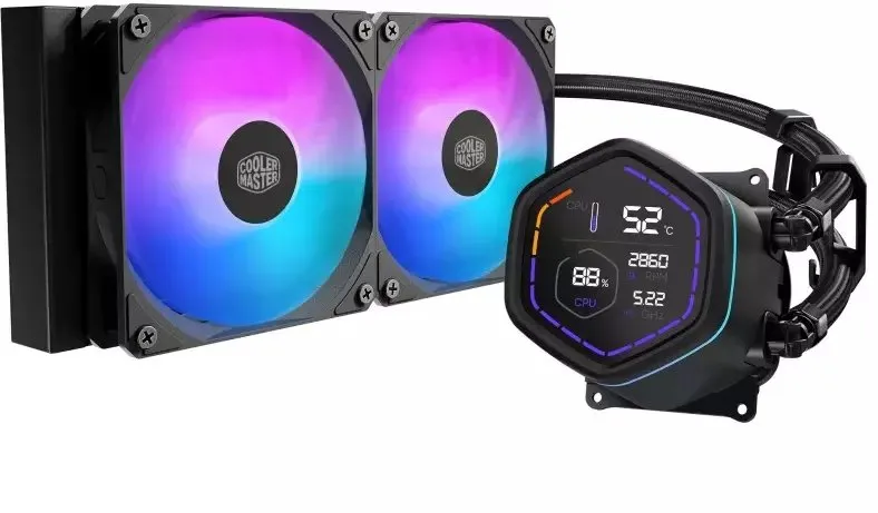 Chłodzenie Cooler Master MasterLiquid Core Nex Digital Series 240 ARGB Czarny