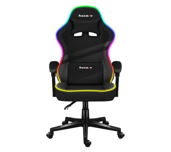 Huzaro Force 4.4 RGB Black Mesh Gamingowy do 130kg Tkanina Czarny
