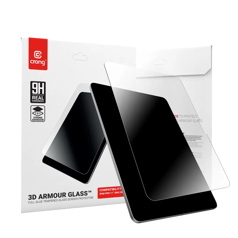 Szkło hartowane Crong 3D Armour Glass do iPad Pro 11" M5 2025 / iPad Pro 11" M4 2024