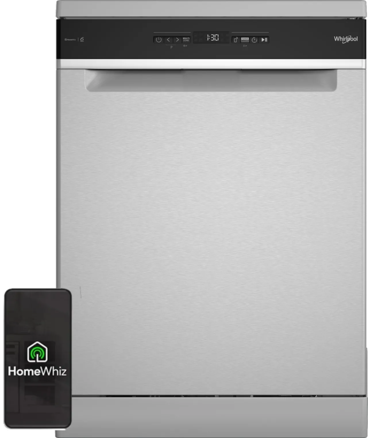 Zmywarka Whirlpool WH6FTC14B4N6WX 60cm Automatyczne otwieranie drzwi Szuflada na sztućce Zdalne sterowanie