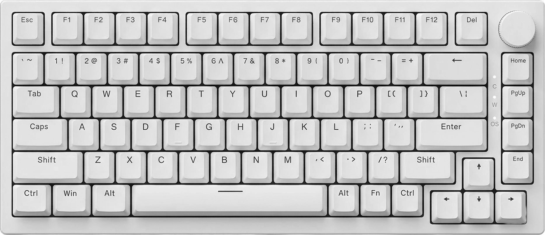 Klawiatura mechaniczna Ajazz AK820 Red Switch Biały