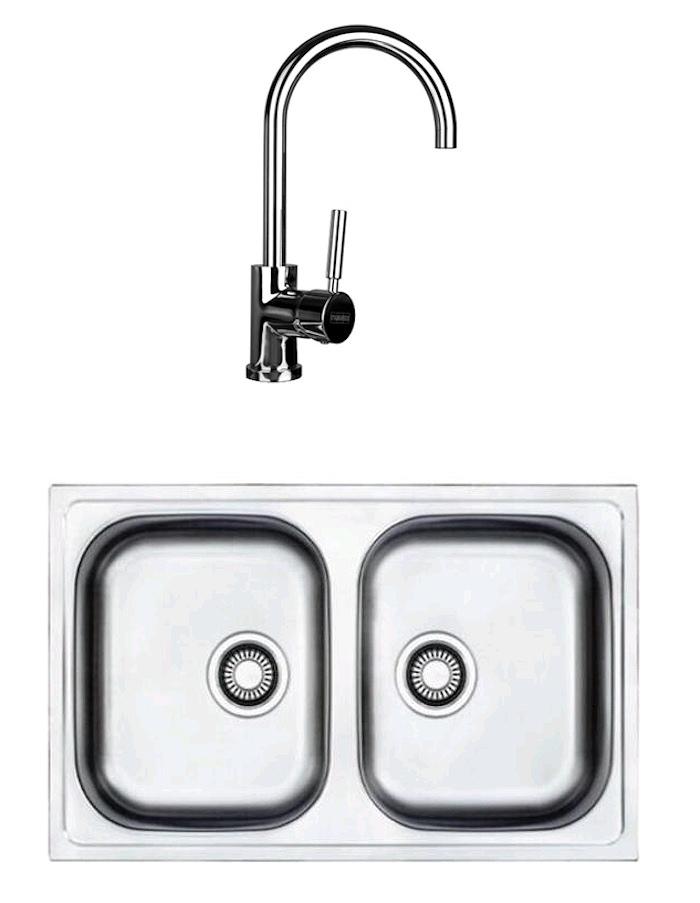 Zlewozmywak Franke Euroform EFL 620-78 + bateria Lula