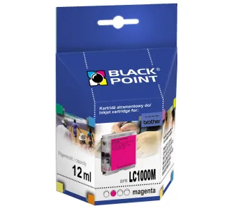 Tusz Black Point BPBLC1000M (zamiennik LC-1000M, LC-970M) Purpurowy 12 ml