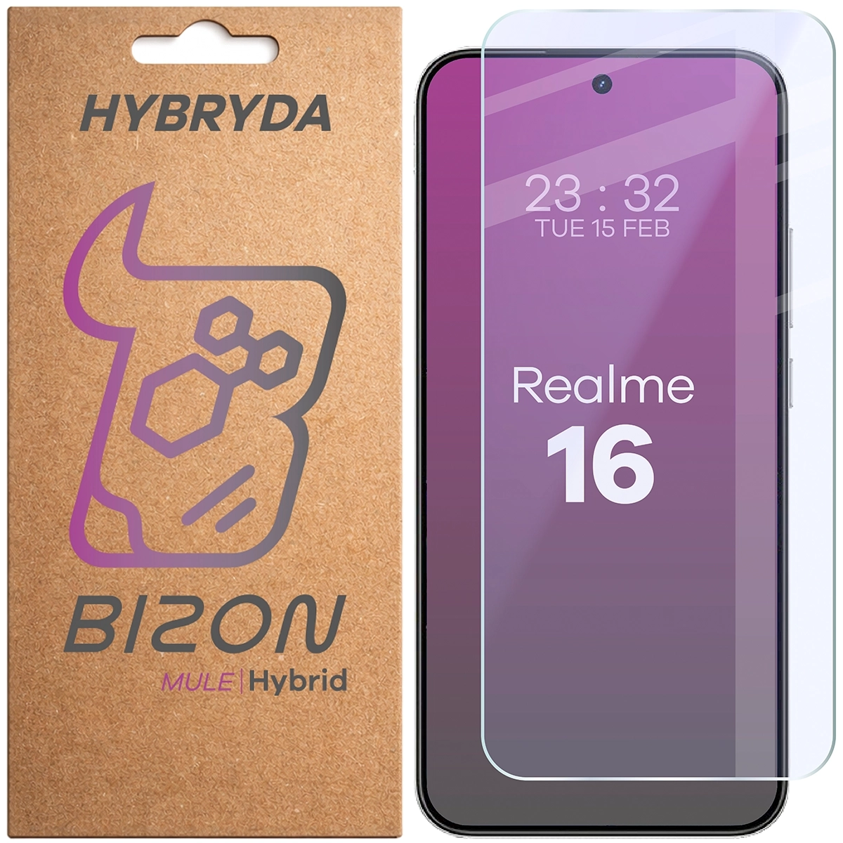 Szkło hybrydowe Bizon elastyczne Hybrid Mule do Realme 16 5G