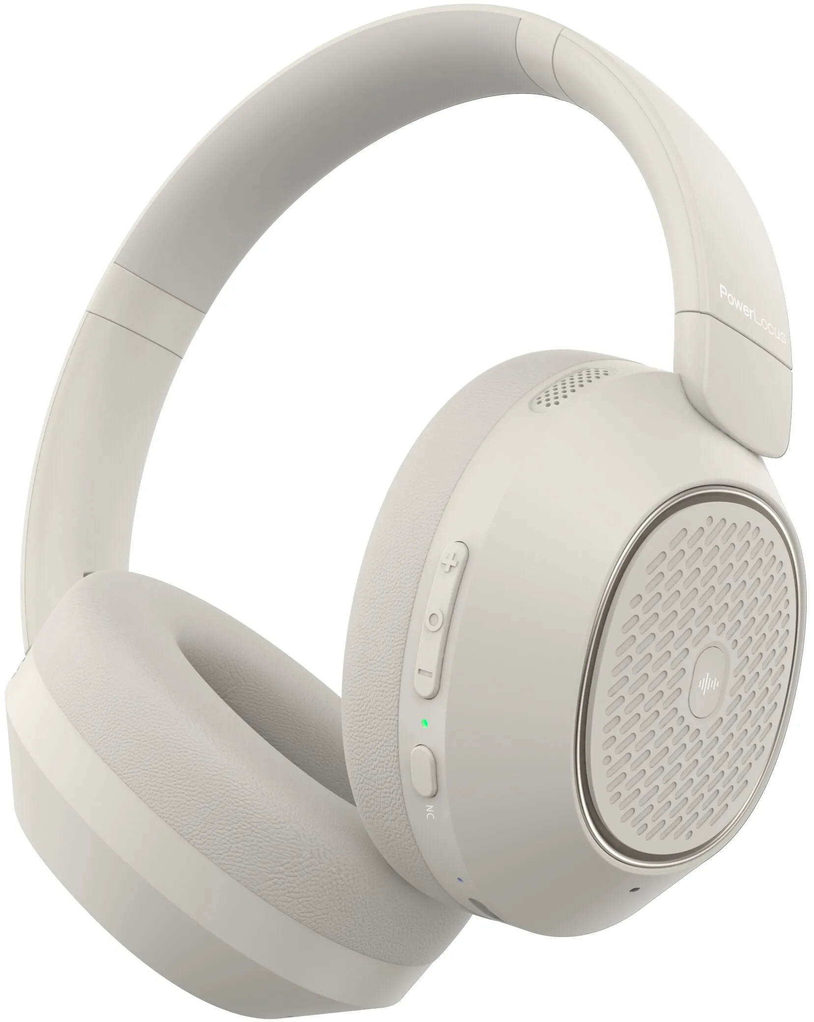 Słuchawki bezprzewodowe PowerLocus Universe ANC  Nauszne Bluetooth 5.3 Piaskowy