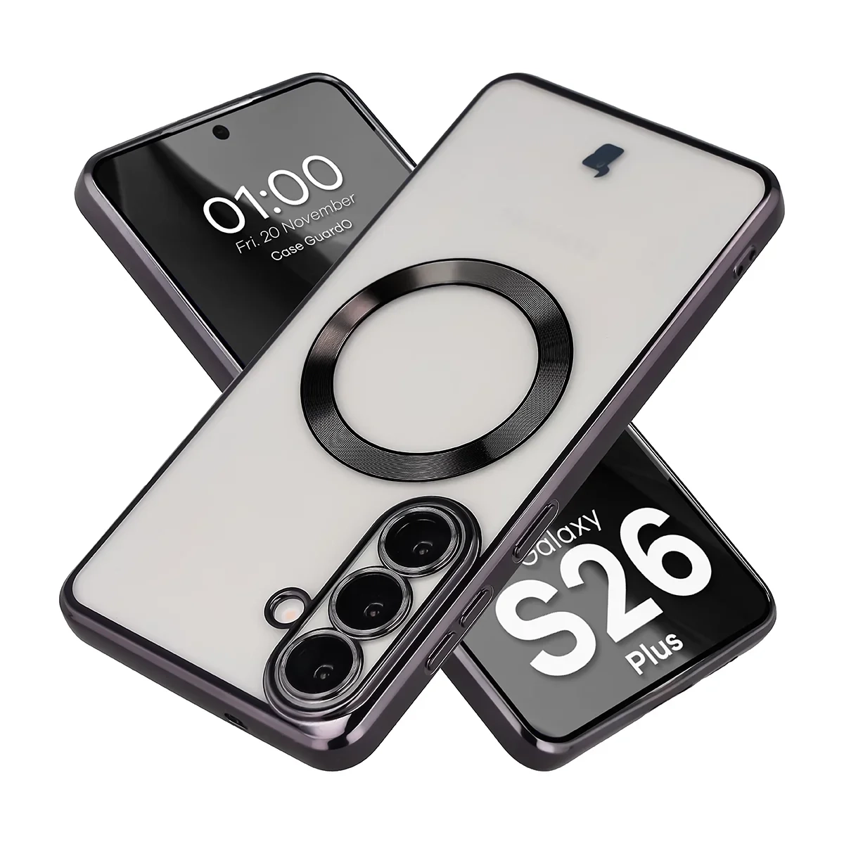 Etui Bizon Case GuardO do Galaxy S26 Plus Czarny
