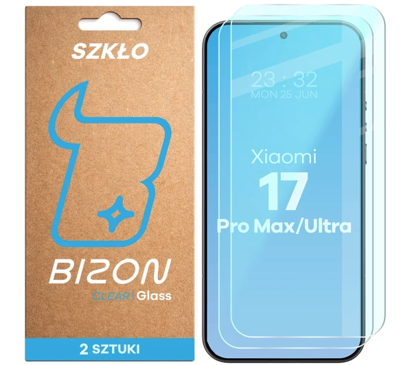 Bizon na ekran Glass Clear Duo do Xiaomi 17 Ultra / 17 Pro Max 2 sztuki