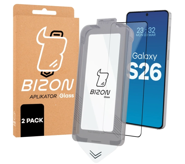 Bizon z ramką montażową Glass Aplikator do Galaxy S26