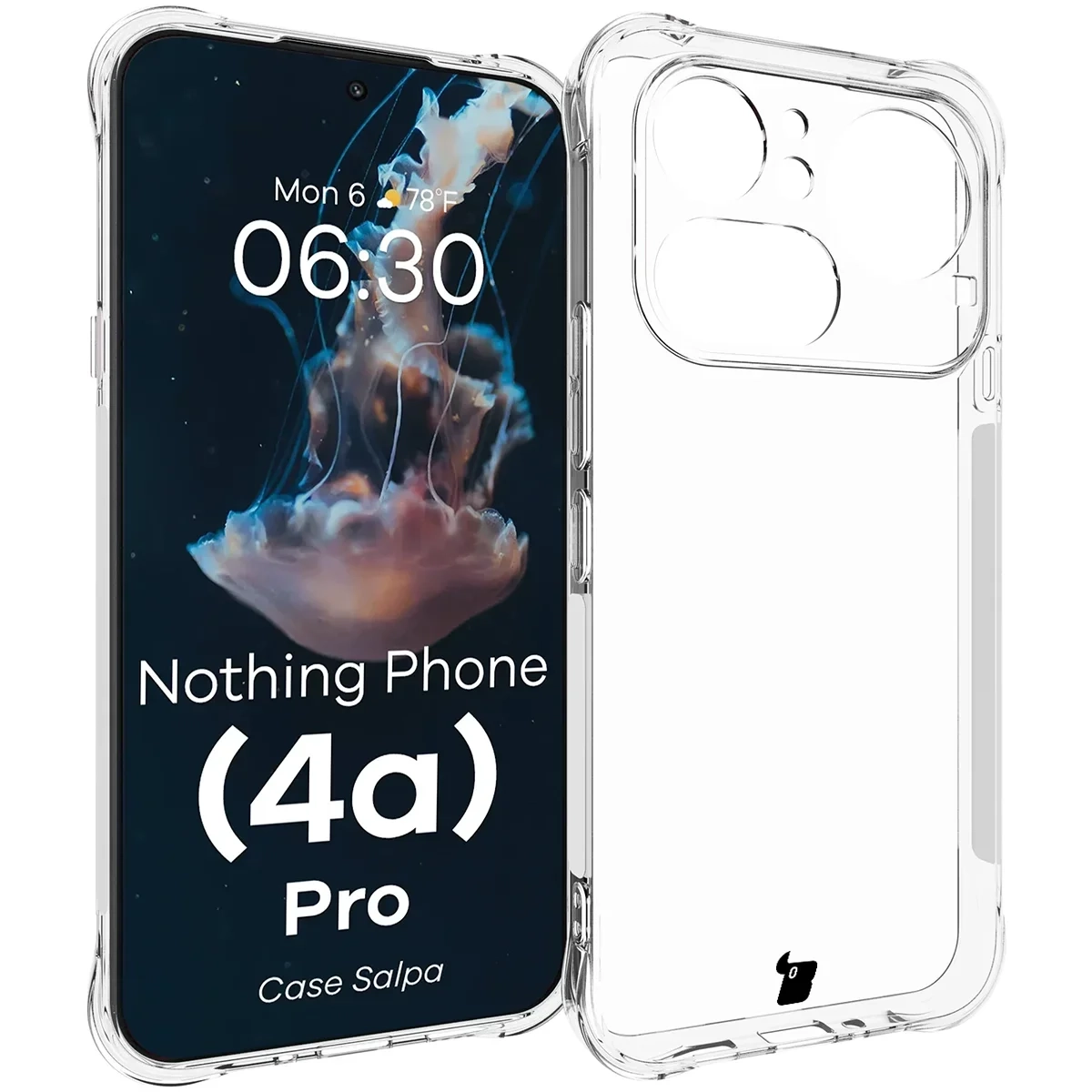 Etui Bizon Case Salpa do Nothing Phone (4a) Pro Przezroczysty