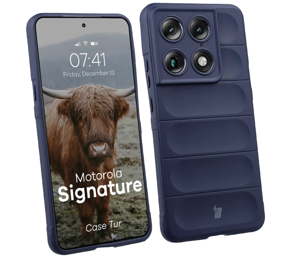 Bizon Case Tur do Motorola Signature Granatowy