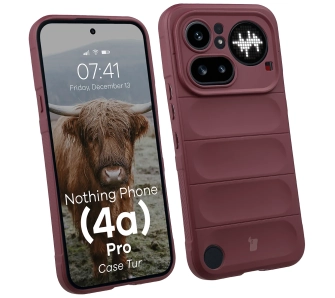 Etui Bizon Case Tur do Nothing Phone (4a) Pro Ciemnofioletowy