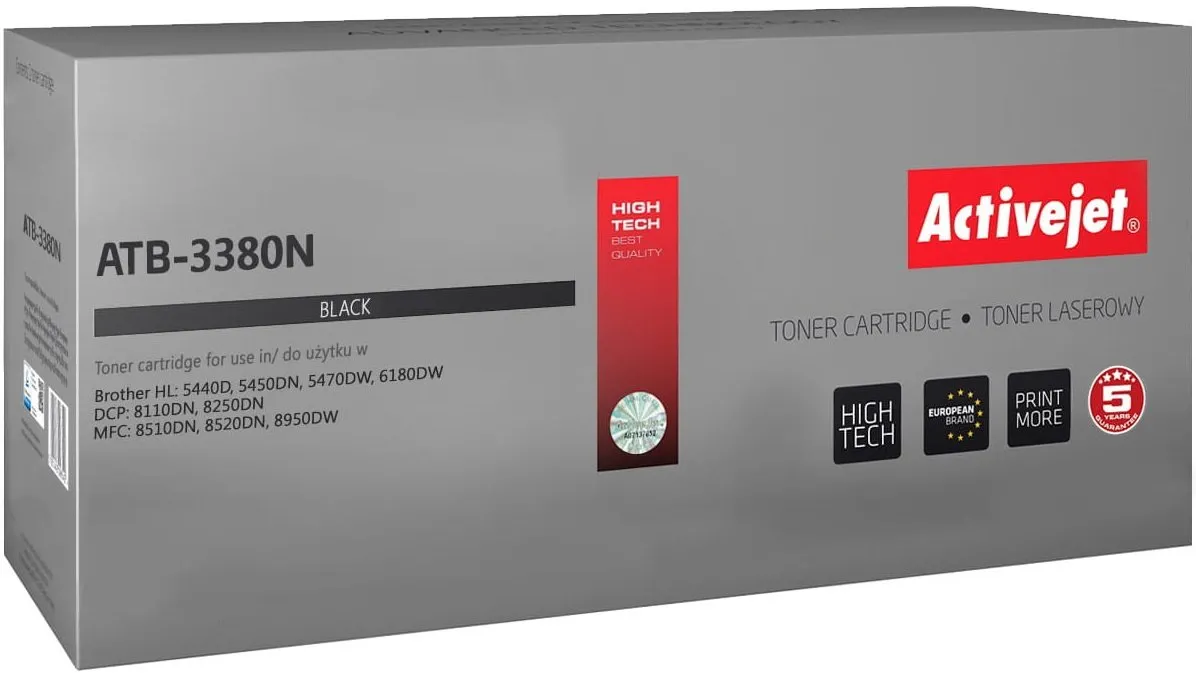 Toner ActiveJet ATB-3380N (zamiennik TN-3380) Czarny