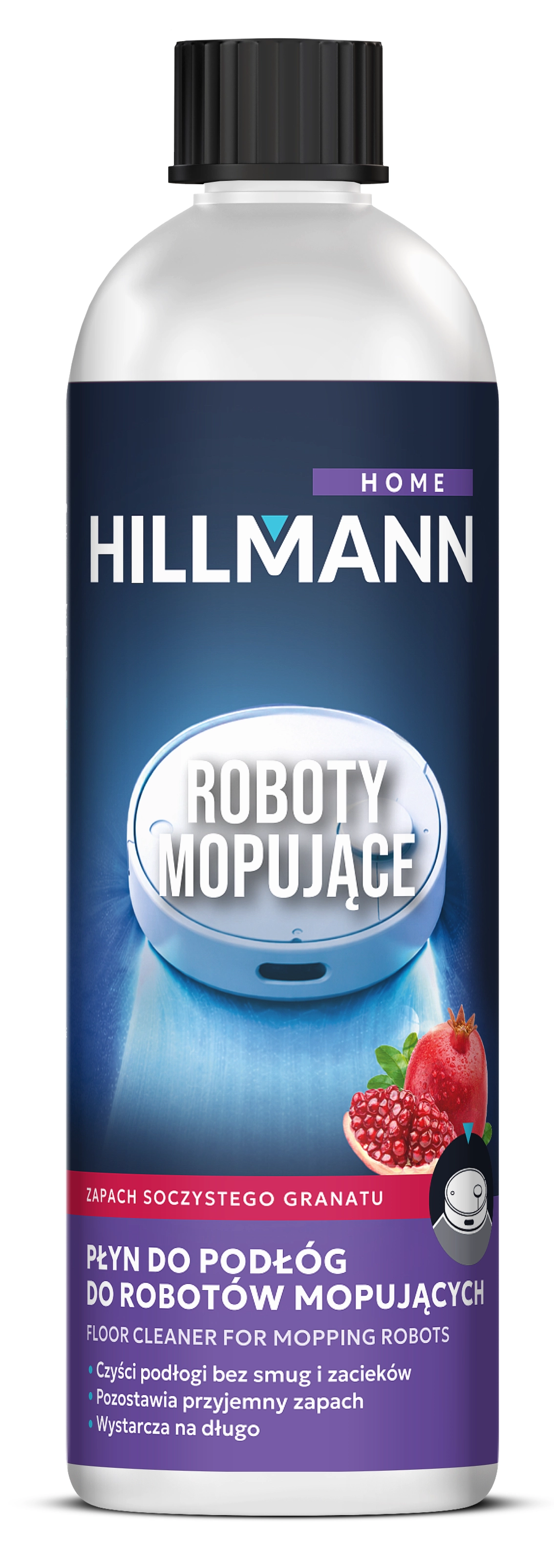 Płyn do mycia podłóg HILLMANN do robotów mopujących AGDCHRM02 zapach soczystego granatu
