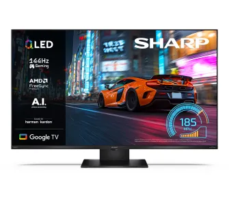 Telewizor Sharp 43JR7765E 43" QLED 4K 144Hz Google TV Dolby Vision Dolby Atmos Funkcje AI HDMI 2.1 DVB-T2