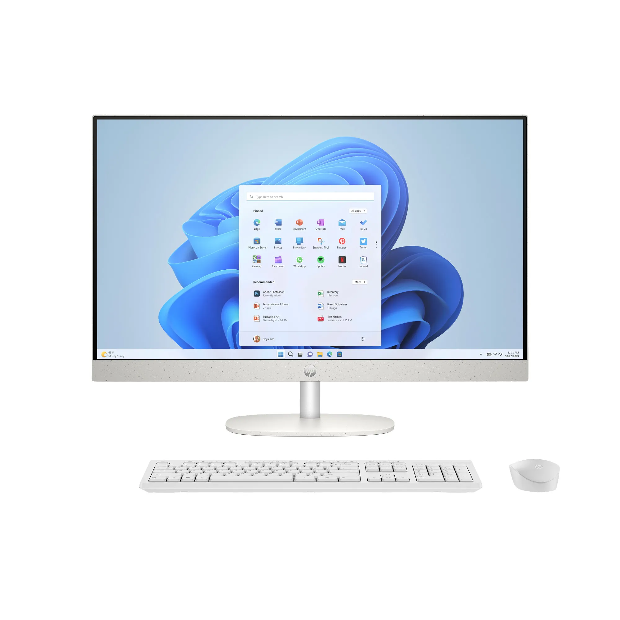 Komputer HP 27-cr1014nw Core Ultra 7 155U 27" 16GB RAM 512GB Dysk SSD Win11 Biały