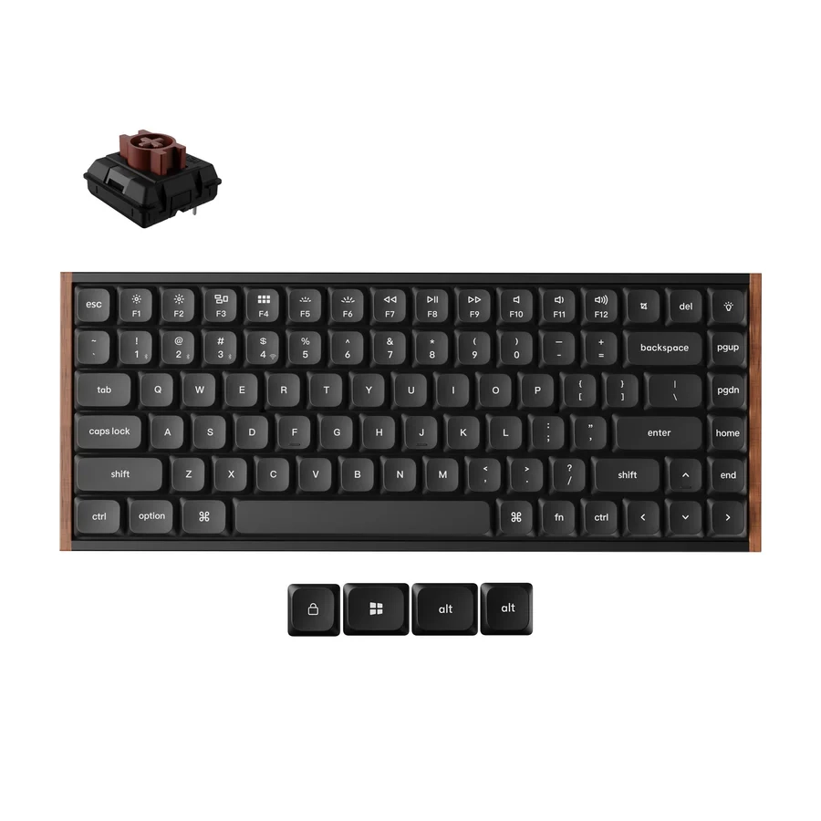 Klawiatura mechaniczna Keychron K3 Ultra 8K Wireless Black (Milk POM Brown)