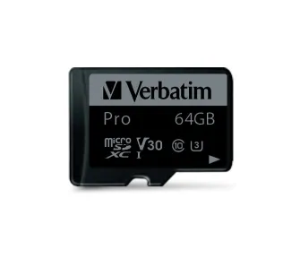 Karta pamięci Verbatim Pro microSDXC 64GB + Adapter